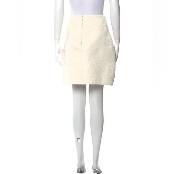 Chloe Pansy Jacquard Peplum Mini Skirt - Picture 3 of 7